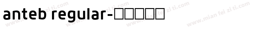 anteb regular字体转换